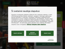 'vivus.lt' screenshot