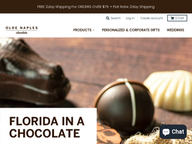 oldenapleschocolate.com homepage screenshot