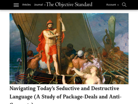 'theobjectivestandard.com' screenshot