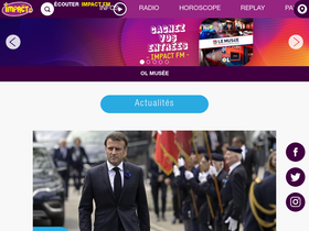 'impactfm.fr' screenshot