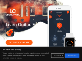 'uberchord.com' screenshot