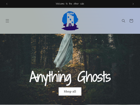 anything-ghosts.com homepage screenshot