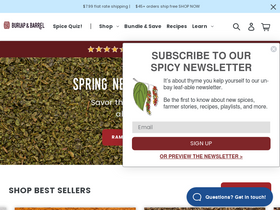 'burlapandbarrel.com' screenshot