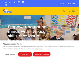 'jollylearning.co.uk' screenshot