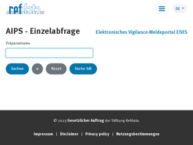 'swissmedicinfo.ch' screenshot