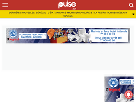 'pulse.sn' screenshot