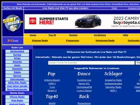 'surfmusik.de' screenshot