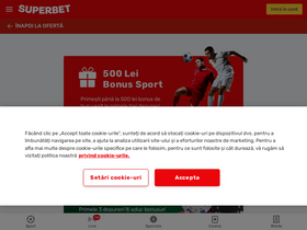 'superbet.ro' screenshot