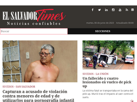 'elsalvadortimes.com' screenshot