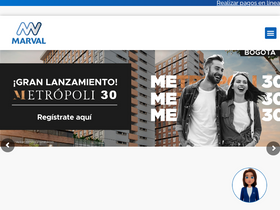 'marval.com.co' screenshot
