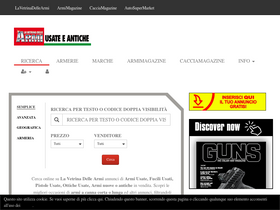 'lavetrinadellearmi.it' screenshot