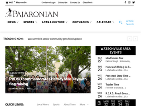 'pajaronian.com' screenshot