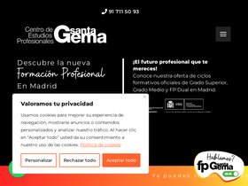 'fp-santagema.es' screenshot