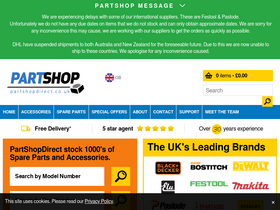 Image of Part Shop Direct website