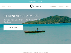 chandraseamoss.com homepage screenshot