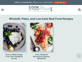 'cookathomemom.com' screenshot