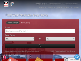 'nashvillesmls.com' screenshot