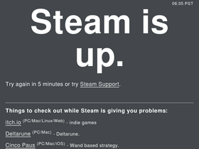 'issteamdown.com' screenshot