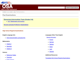 'nysedregents.org' screenshot