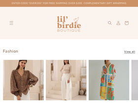 lilbirdie.com.au homepage screenshot