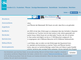 'meerwasser-lexikon.de' screenshot
