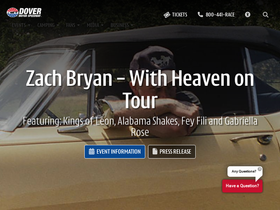 'dovermotorspeedway.com' screenshot