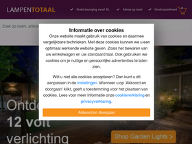 'lampentotaal.nl' screenshot