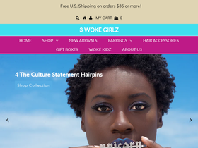 3wokegirlz.com homepage screenshot