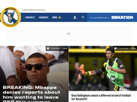 'managingmadrid.com' screenshot