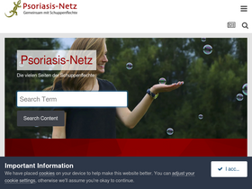 'psoriasis-netz.de' screenshot