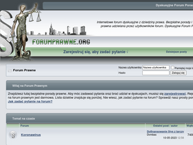 'forumprawne.org' screenshot