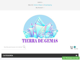 'tierradegemas.com' screenshot