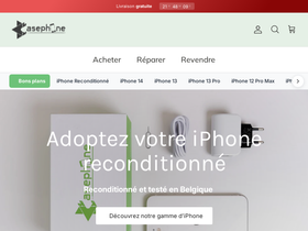 casephone.be homepage screenshot