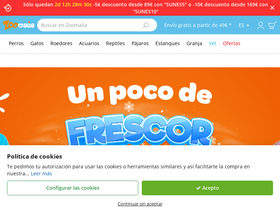 'zoomalia.es' screenshot