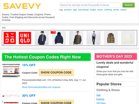 'savevy.com' screenshot