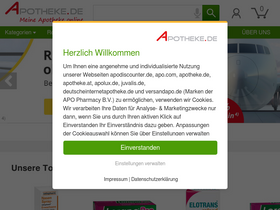 'apotheke.de' screenshot