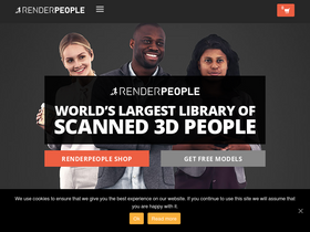 'renderpeople.com' screenshot