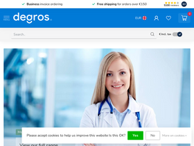 'degros.nl' screenshot