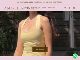 theamolli.com homepage screenshot