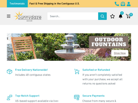 'sunnydazedecor.com' screenshot