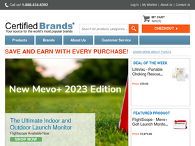 certifiedbrands.com homepage screenshot