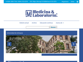 'medicinaylaboratorio.com' screenshot