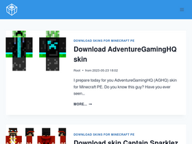 'mcpe-monster.com' screenshot