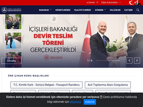 'icisleri.gov.tr' screenshot