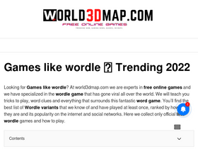 'world3dmap.com' screenshot