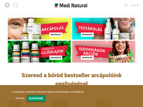 'medinatural.hu' screenshot