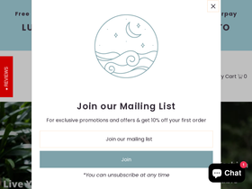 lunasea.com.au homepage screenshot