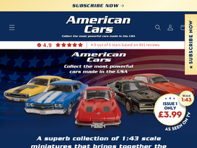 Americancarscollection homepage screenshot
