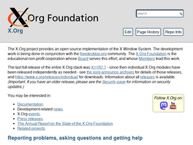 'x.org' screenshot