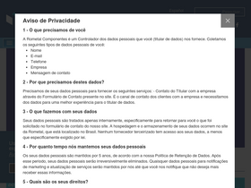 'rometal.com.br' screenshot